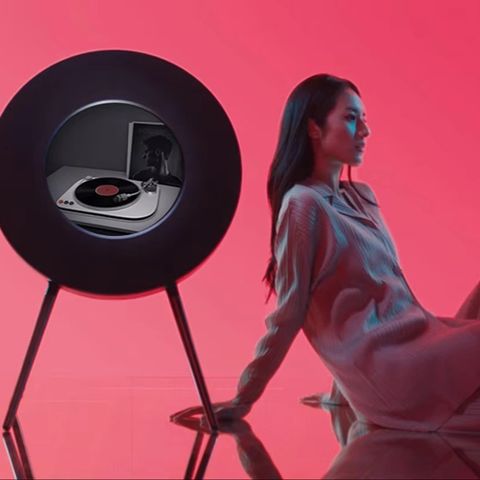  Loa Morningblues Record R1 - Đầu đĩa Bluetooth cao cấp Bluetooth 5.0 AG Màn hình HD To HIFI trữ tình 
