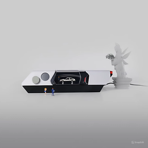  Mô hình trưng bày ô tô đường hầm gió Fun - Tech - Lab 