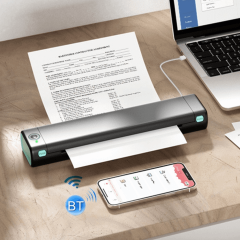  Máy in nhiệt cầm tay Phomemo M08F - Không cần mực & In ấn thuận tiện mọi lúc mọi nơi 