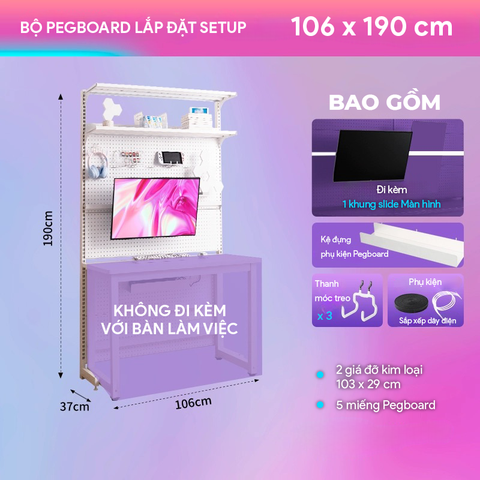  Bảng Pegboard Module 9Space -  đa năng giúp không gian luôn gọn gàng 