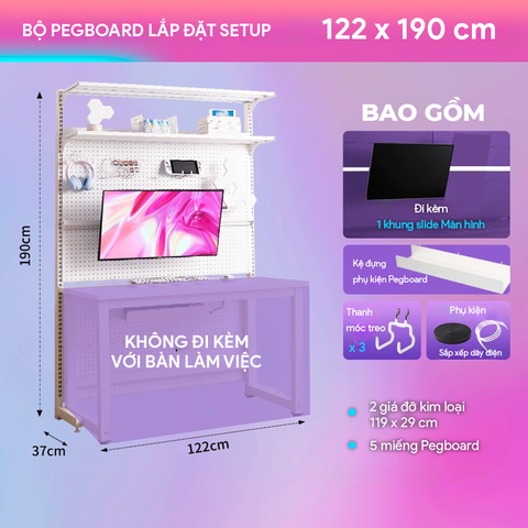  Bảng Pegboard Module 9Space -  đa năng giúp không gian luôn gọn gàng 
