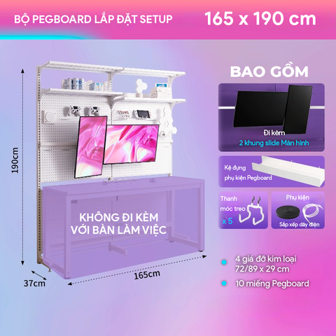  Bảng Pegboard Module 9Space -  đa năng giúp không gian luôn gọn gàng 