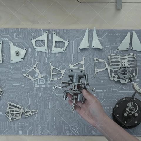  Mô Hình Kim Loại Cá Đuối Steampunk MOBULA Manta Ray | Kiệt Tác Cơ Khí 3D Độc Quyền 