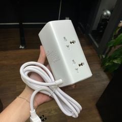 [HÀNG CÓ SẴN] Ổ Cắm Điện Cao Cấp Tanaka OD34026 – 3 Cổng Sạc Siêu Nhanh USB-C PD 70W & USB-A 30W, Tổng Công Suất 2500W