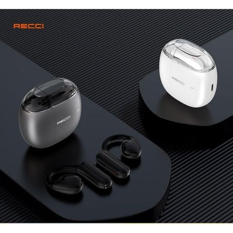  [HÀNG SẴN GIAO NGAY] Tai Nghe Không Dây Recci REP‑W67 – Thiết kế vòng qua tai, Âm thanh sống động, Pin 6 giờ 