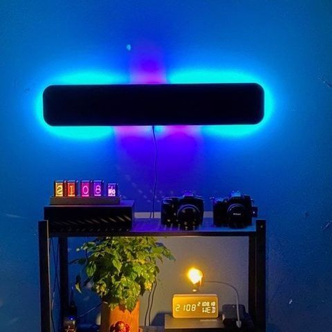 [Qùa tặng] Đèn Trang Trí Treo Tường Cảm Biến Âm Thanh LED (RGB) NID Wall Lamp - Vaithuhay