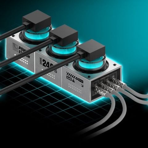  Ổ Điện MFish 240W – Power Station Sạc Siêu Nhanh, Đèn LED 7 Cổng, Tối Ưu Cho Chơi Game 