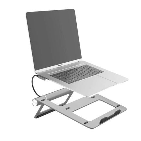  Kệ máy tính xách tay Hub 8 trong 1 USB-C Docking Station A821CH, Hỗ trợ xuất hình ảnh 4K@30Hz qua cổng HDMI 