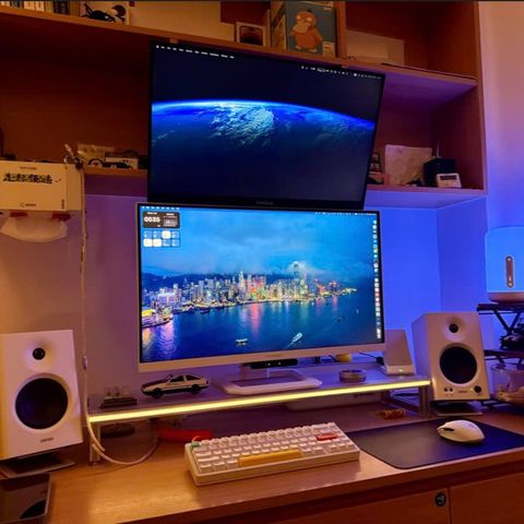  Kệ đỡ màn hình 9SPACE Modular Display Stand dạng, Khung nâng cao bằng nhôm Acrylic, Giá đỡ kim loại bền bỉ 