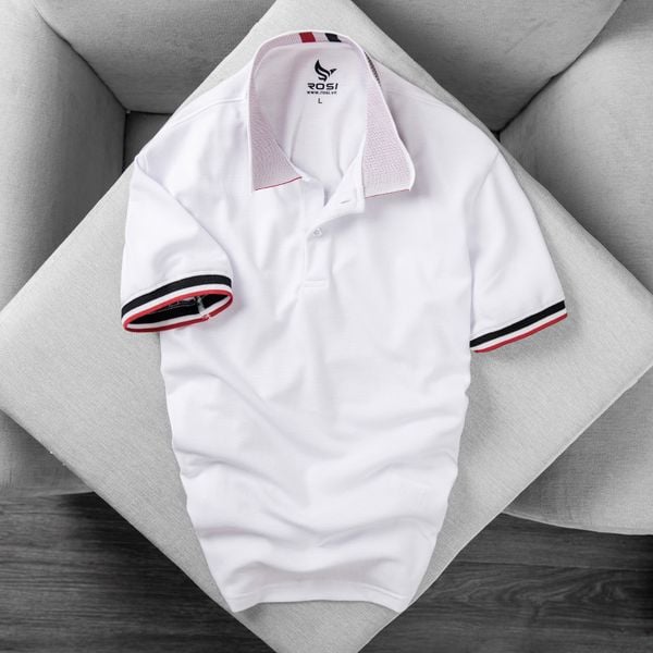 Áo Polo 100% cotton (P15 Trắng)