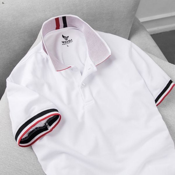 Áo Polo 100% cotton (P15 Trắng)