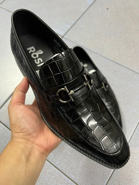 ROSI06 - Giày lười họa tiết vân da rắn