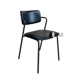 Ghế tiếp khách chân sắt nệm simili xếp chồng CC3011-P