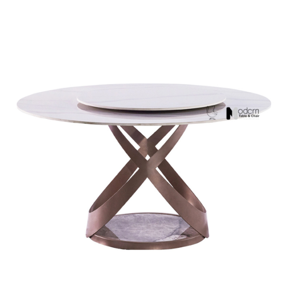 Bàn ăn nhà hàng 2 mặt đá 1m35 TN Univers 2A-135E