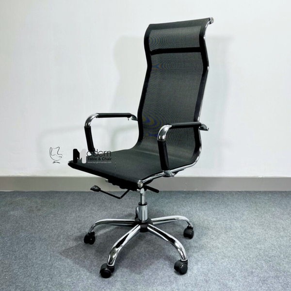 Ghế xoay văn phòng lưng lưới cao có tựa đầu liền thân ghế CM4544-M