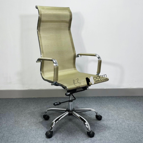 Ghế xoay văn phòng lưng lưới cao có tựa đầu liền thân ghế CM4544-M