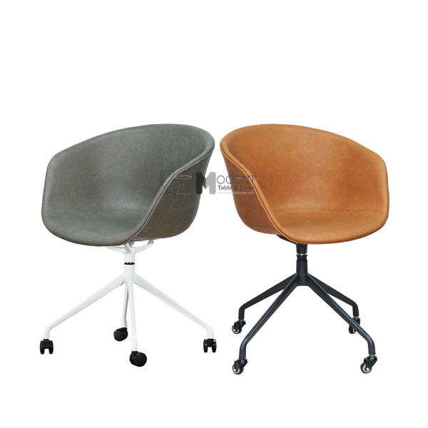 Ghế làm việc thân xoay bọc PVC AAC2-P