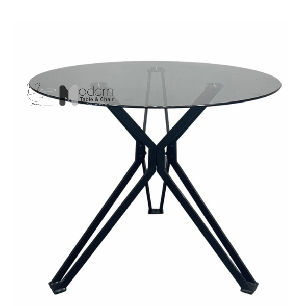 Bộ bàn tròn mặt kính 2 ghế TE1538-09G_Eco 22C-P