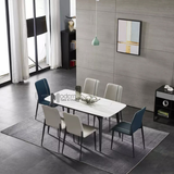 Bàn phòng ăn mặt đá phiến 1m6 TN1229-16E