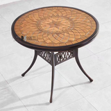 Bàn tròn 83cm ngoài trời mặt đá TE2023-83A