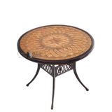 Bàn tròn 83cm ngoài trời mặt đá TE2023-83A