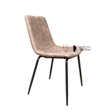 Ghế ăn có nệm chân sắt đen LUX 21A-P