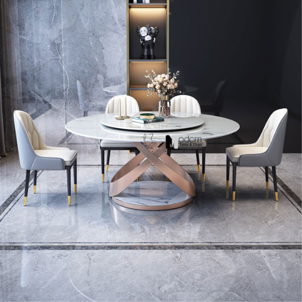 Bàn ăn nhà hàng 2 mặt đá 1m35 TN Univers 2A-135E