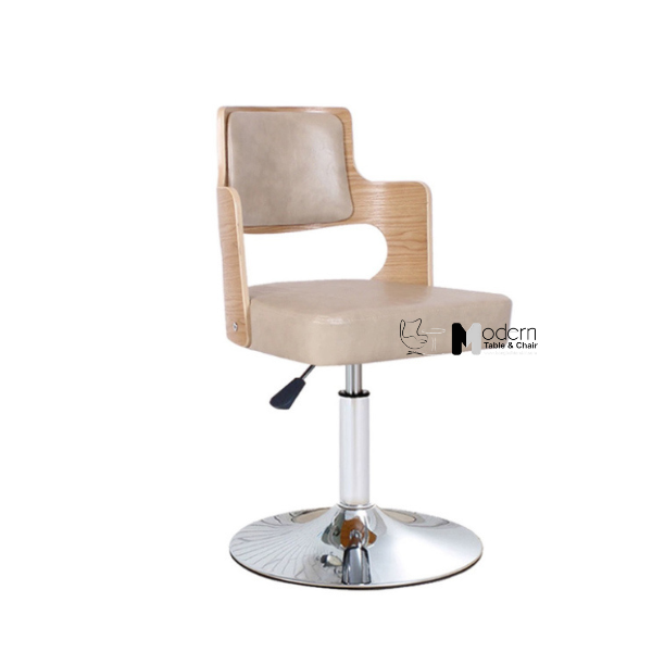 Ghế quầy tiếp khách lưng gỗ polywood CB2301-1P