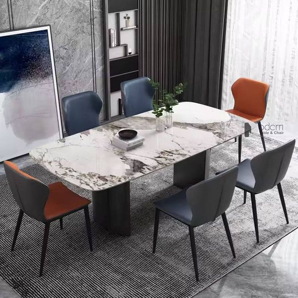 Bàn ăn mặt đá cao cấp 1.8m hàng nhập khẩu TN1231-18E