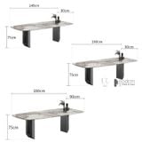 Bàn ăn mặt đá cao cấp 1.8m hàng nhập khẩu TN1231-18E