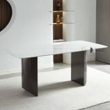 Bàn ăn mặt đá cao cấp 1.8m hàng nhập khẩu TN1231-18E