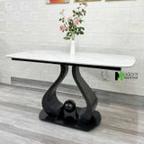 Bàn ăn mặt đá chân sắt nhập khẩu TN1230-14E