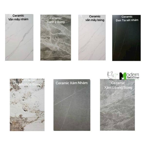 Bàn ăn mặt đá chân sắt nhập khẩu TN1230-14E