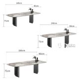 Bàn ăn mặt đá hiện đại 1m6 hàng cao cấp TN1231-16E