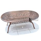 Bàn sân vườn mặt oval 1m8 TE2005-180A