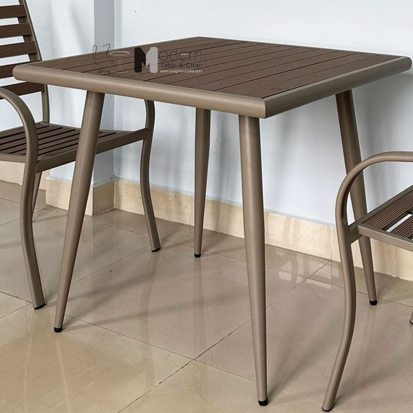 Bàn ăn sân vườn vuông 80 cm TE2046-80T