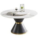 Bộ bàn ăn tròn mâm xoay TN JUPITER 2A-135E_ECO 22C-P