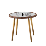 Bàn Cafe sân vườn mặt tròn chân sắt sơn tĩnh điện nhỏ gọn TE2043-80S