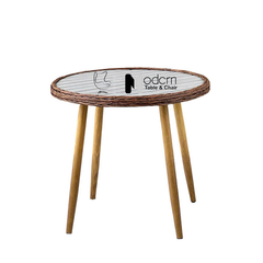 Bàn Cafe sân vườn mặt tròn chân sắt sơn tĩnh điện nhỏ gọn TE2043-80S