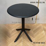 Bàn café trà sữa mặt bàn nhựa PP TE1548-06S