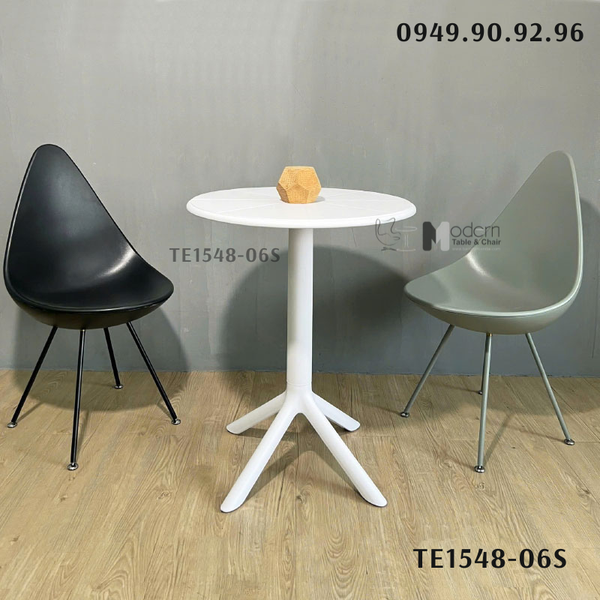 Bàn café trà sữa mặt bàn nhựa PP TE1548-06S