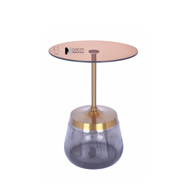 Bàn sofa trang trí nhỏ gọn mặt kính trong TS0967-43G