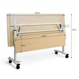 Bàn làm việc xếp gọn có bánh xe TF2002-14W