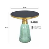 Bàn sofa decor chân thuỷ tinh mặt kính TS0968-05G