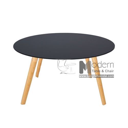 Bàn trà mặt đá 60 chân gỗ TS0922-06E