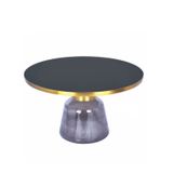 Bàn sofa tiếp khách chân thuỷ tinh mặt kính 70cm TS0970-07G