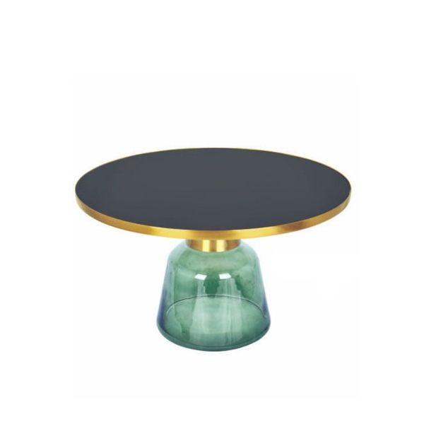 Bàn sofa tiếp khách chân thuỷ tinh mặt kính 70cm TS0970-07G