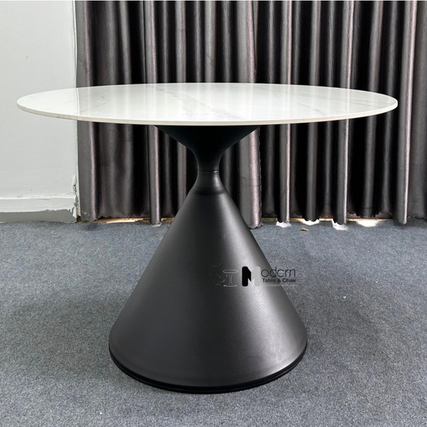 Bàn tiếp khách mặt đá phiến tròn CROWN 2A-90E