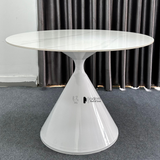 Bàn phòng ăn tròn 1m chân thép CROWN 2A-100E