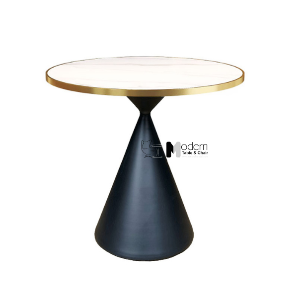 Bàn tiếp khách mặt đá viền vàng TE1547-08EC